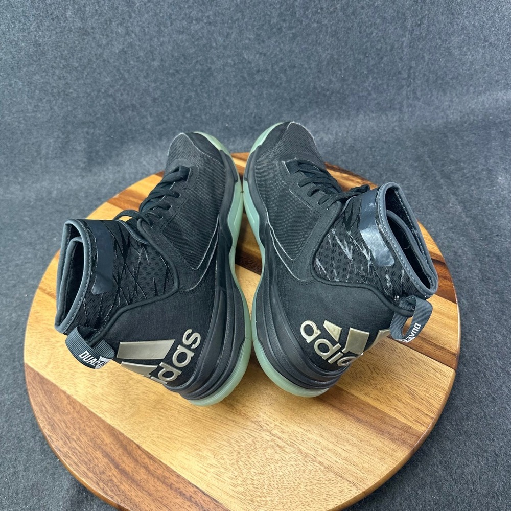 Adidas Dual Threat Basketball Shoes Mens 10 Black Silver D69585 - Picture 7 of 10